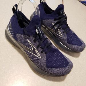 Brooks Levitate 5 Stealth Fit Running Shoes - Men's Sz 7 Navy Blue & White